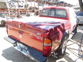 2004 Toyota Tacoma SR5 Double Cab Burgundy 3.4L AT 4WD Z21507